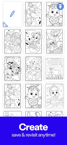 Coloring with Blippi & Friends iPhone screenshot