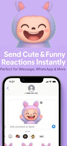 Labubu Emotes & Stickers iPhone screenshot