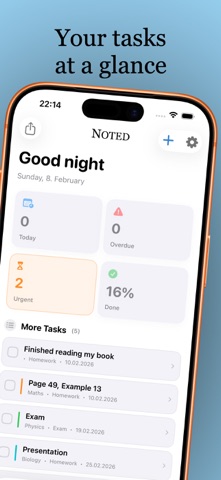 Noted - School Planner iPhone screenshot