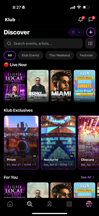 Klub Events Screenshot 2 of 10