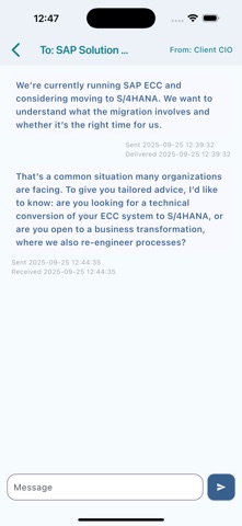 SAP Consulting Services Canada screenshot