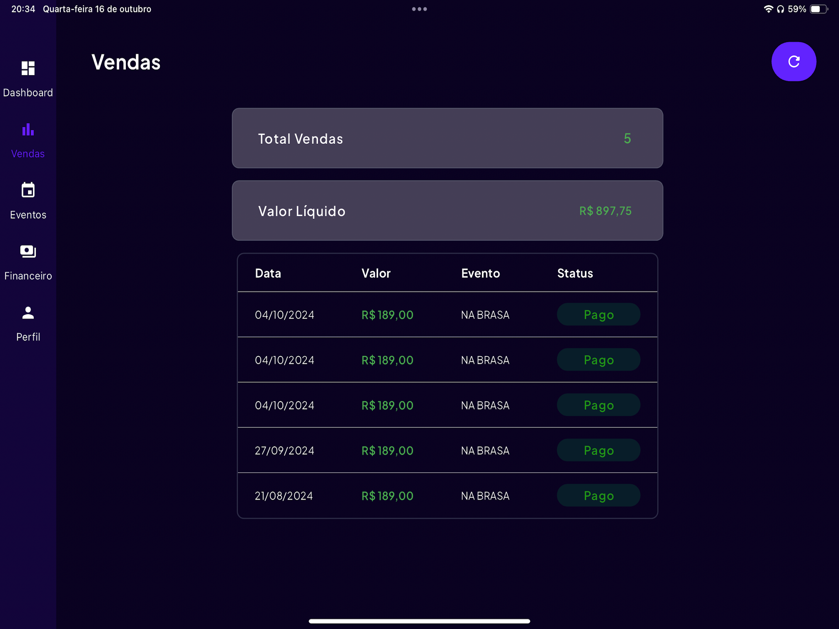 Produtor - Eventos e Ingressos screenshot 12