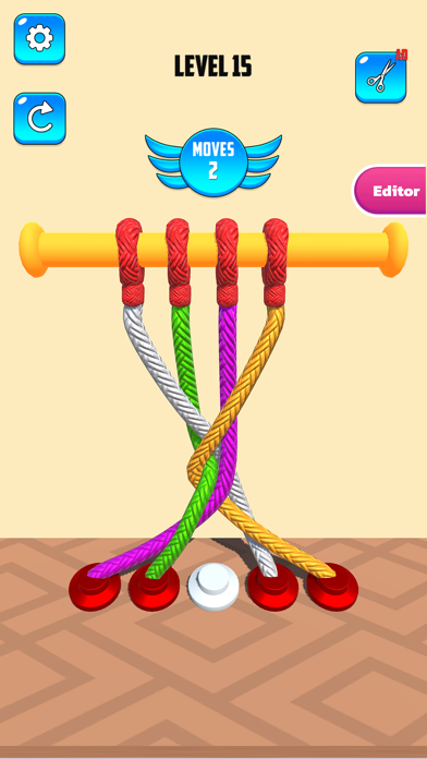 Untangle Twisted Rope Game Screenshot