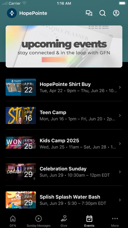 HopePointe Church App