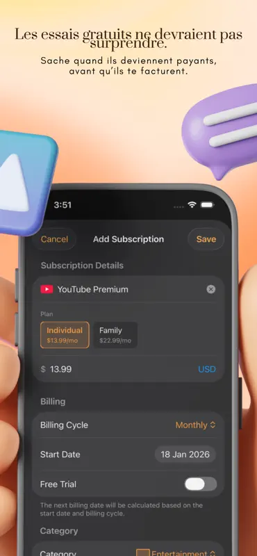 Subcut: Subscription Tracker screenshot 4 of 5