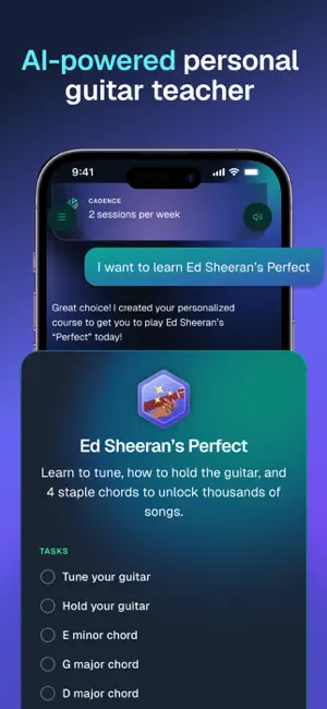 AI Guitar Lessons by Yousician screenshot 2