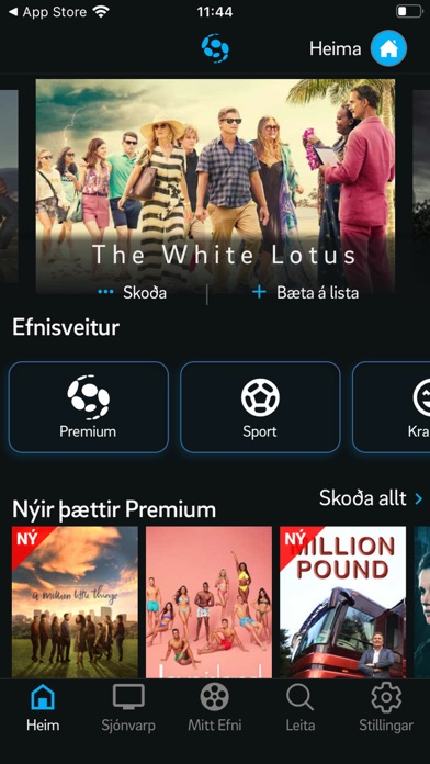 Screenshot #1 pour Sjónvarp Símans