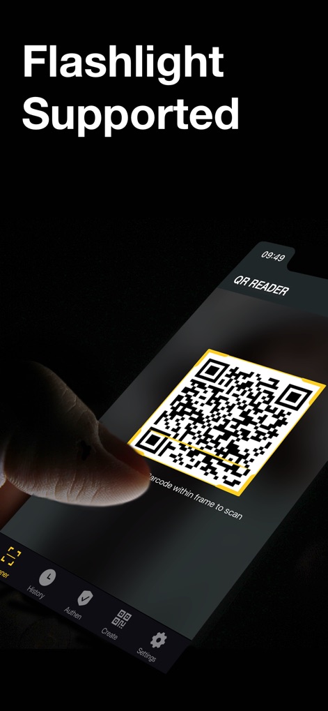 QR, Barcode Scanner for iPhone - Low-Light Scanning