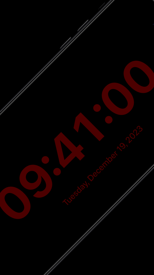 #5. Fullscreen Clock (iOS) 由: Spencer Halse