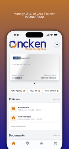 Oncken Insurance Agency iPhone screenshot