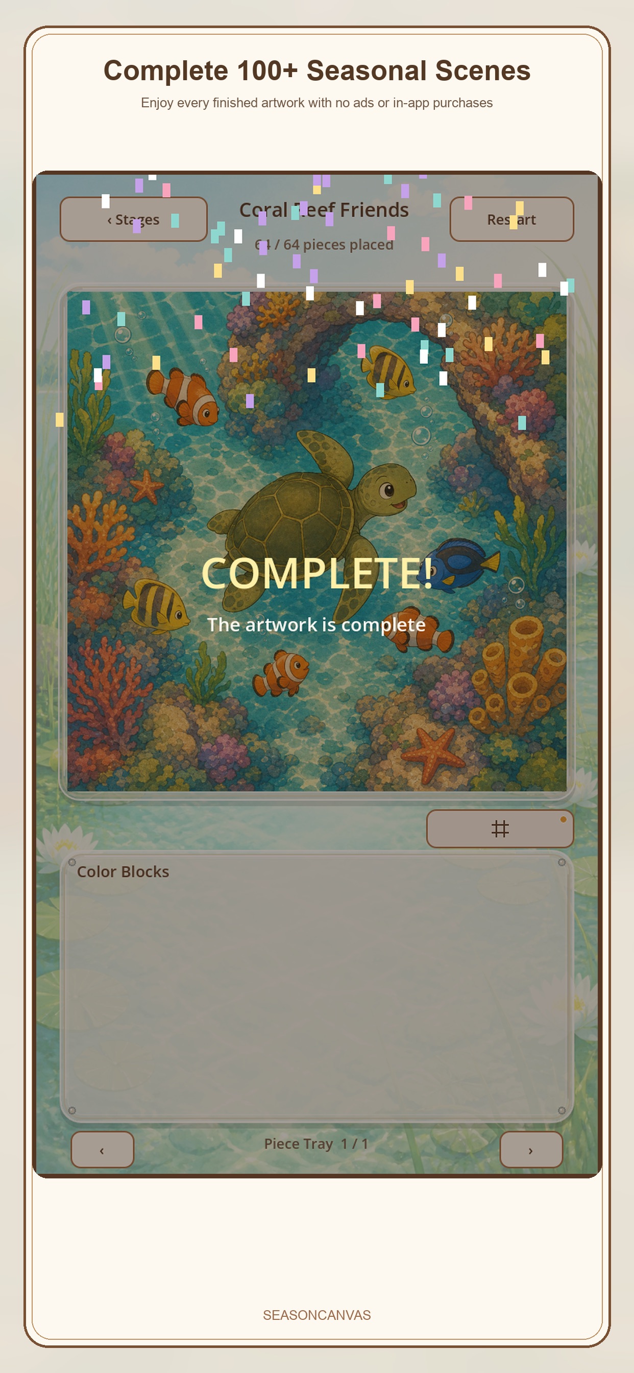 Screenshot 2 of SeasonCanvas: Art Puzzle