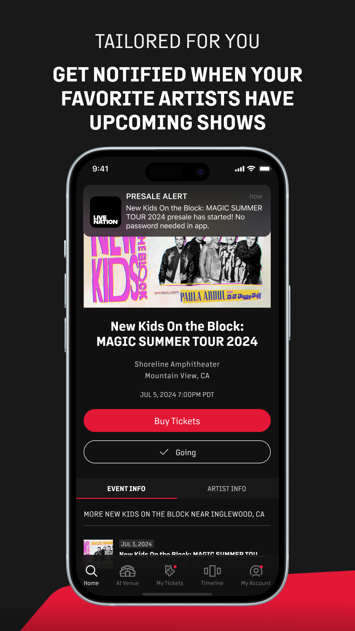 Live Nation – For Concert Fans screenshot 3