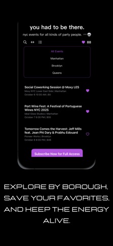 you had to be there events screenshot