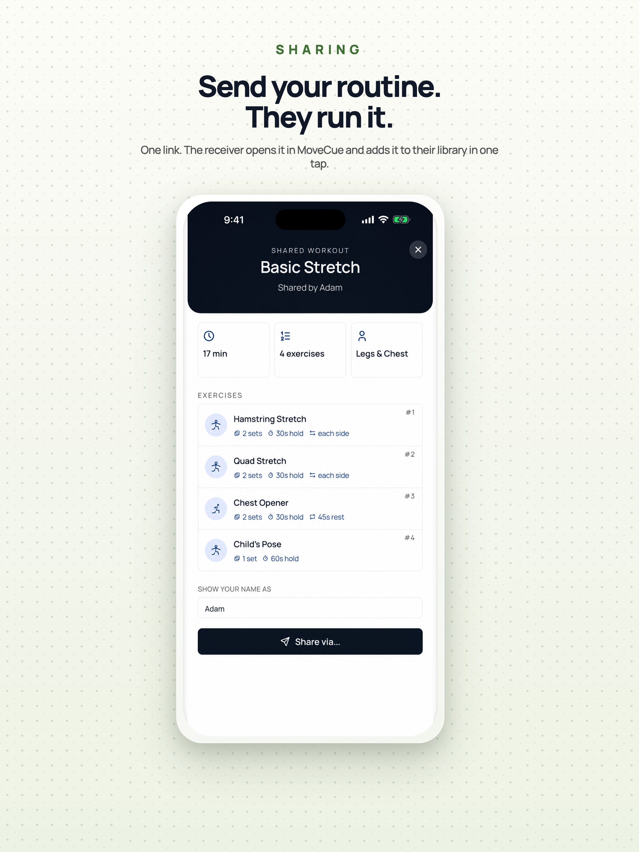 MoveCue: Hands-Free Routine