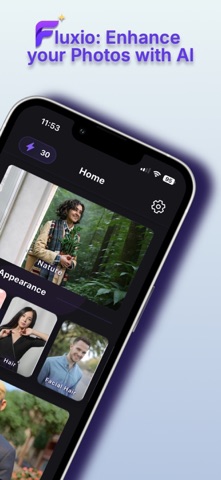 Fluxio: AI Photo Editor iPhone screenshot