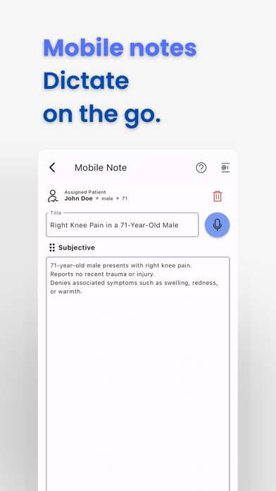 Chartnote Mobile Screenshot