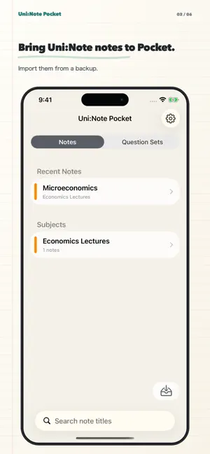 Uni:Note Pocket screenshot 2