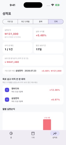 매매로그 iPhone screenshot
