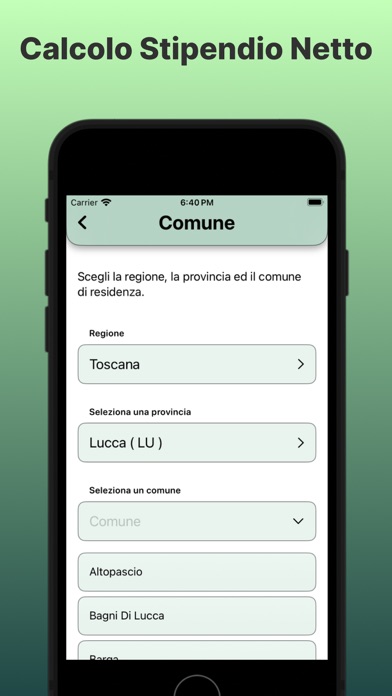 Calcolo Stipendio Netto Screenshot