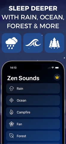 Zen - White Noise For Sleep iPhone screenshot