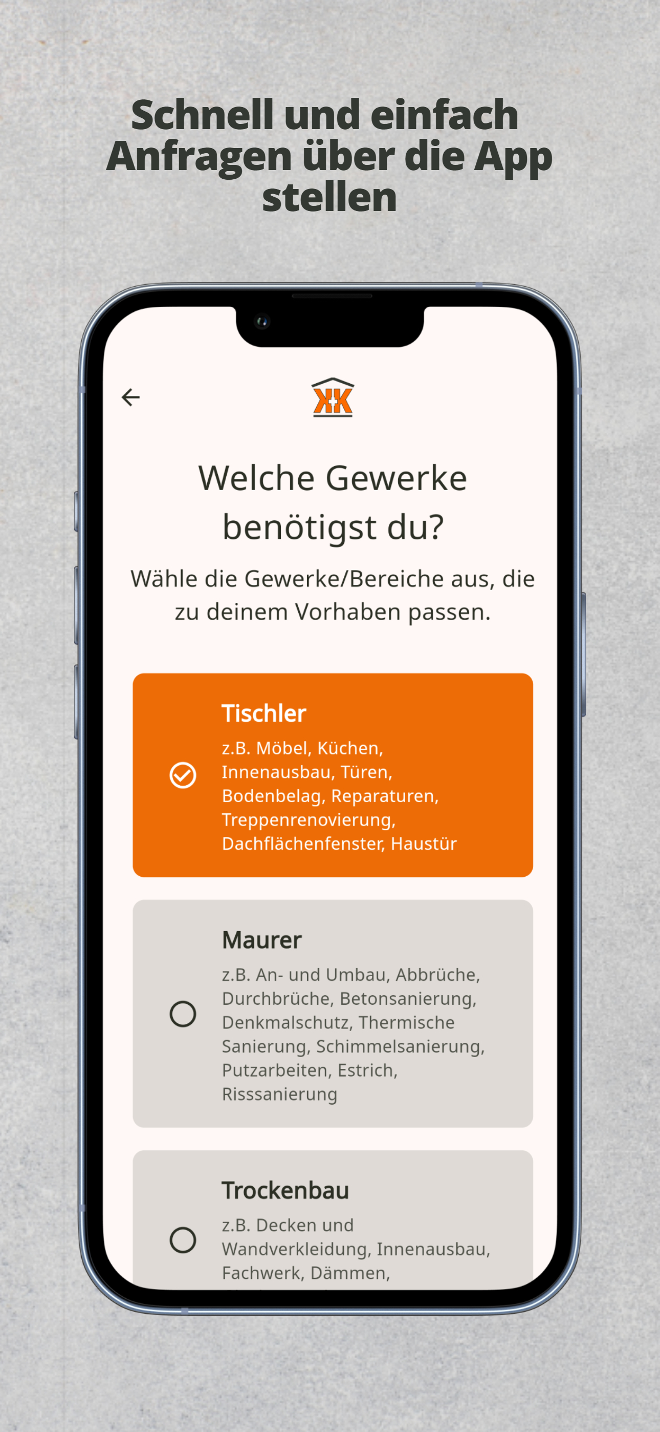 Kreuzer Handwerk App