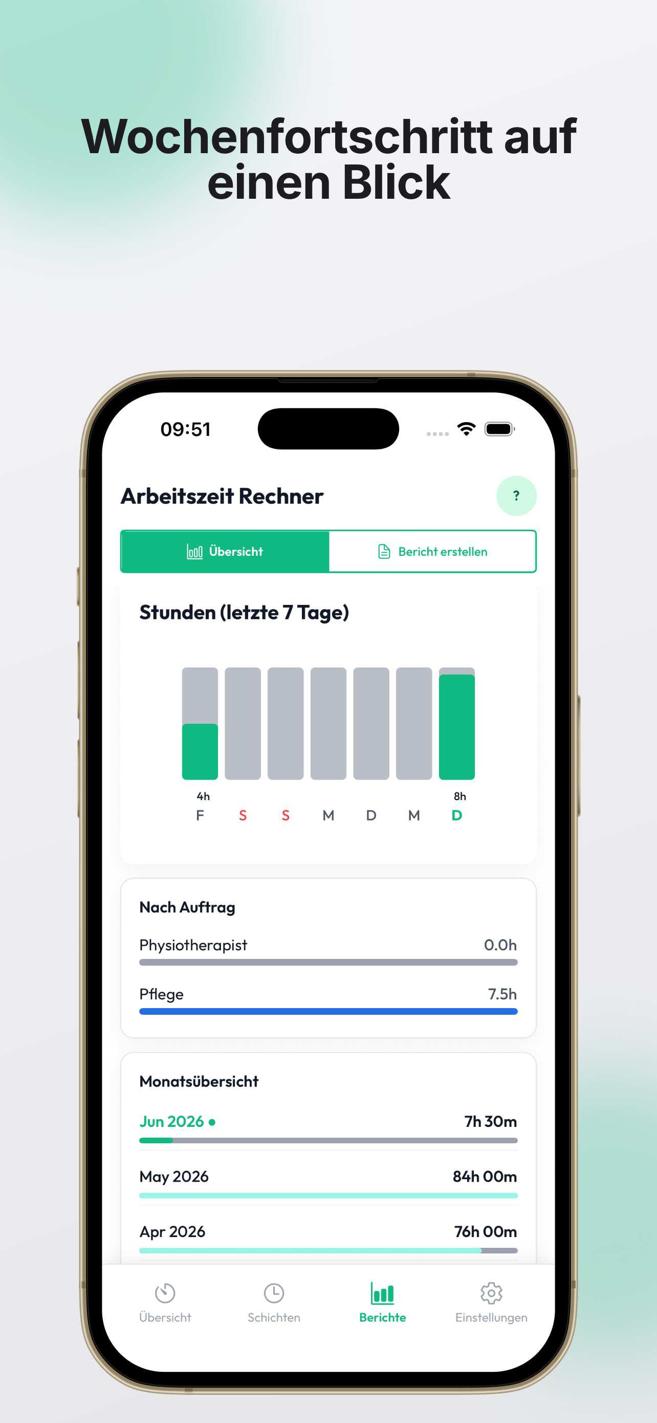 Stunden Rechner: Zeiterfassung screenshot 3