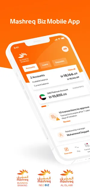 Mashreq Biz iPhone screenshot 1