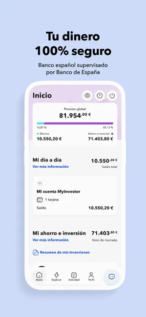 MyInvestor · Banco & Inversión iPhone screenshot 2
