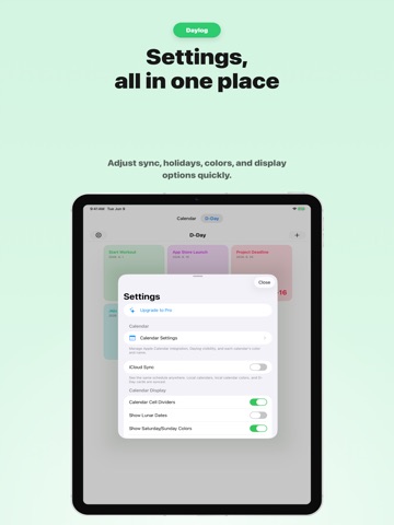 Daylog - All-in-One Calendar iPad screenshot