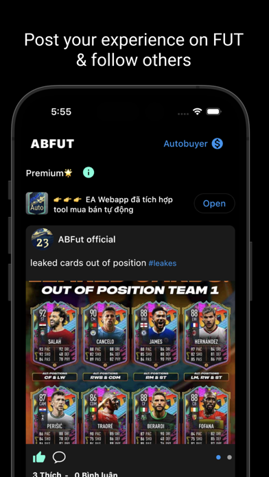 ABFut 25: FUT Social Network Screenshot
