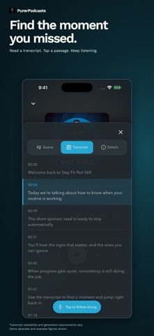 PurerPodcasts screenshot