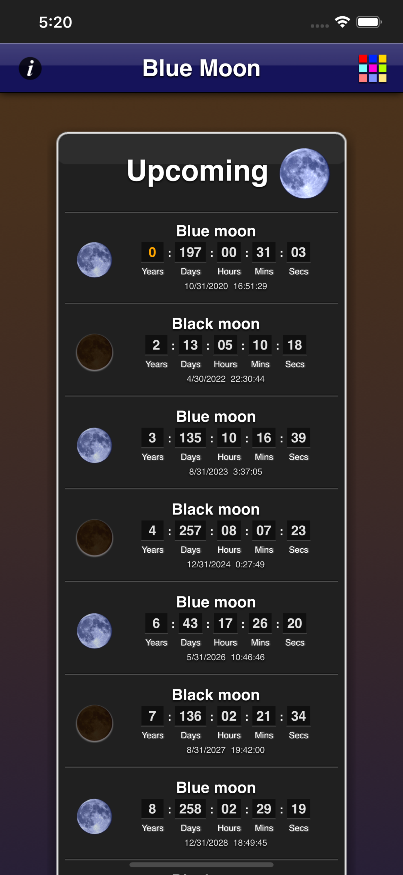 Blue Moon App