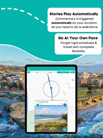 La Jolla GPS Audio Tour Guide iPad screenshot