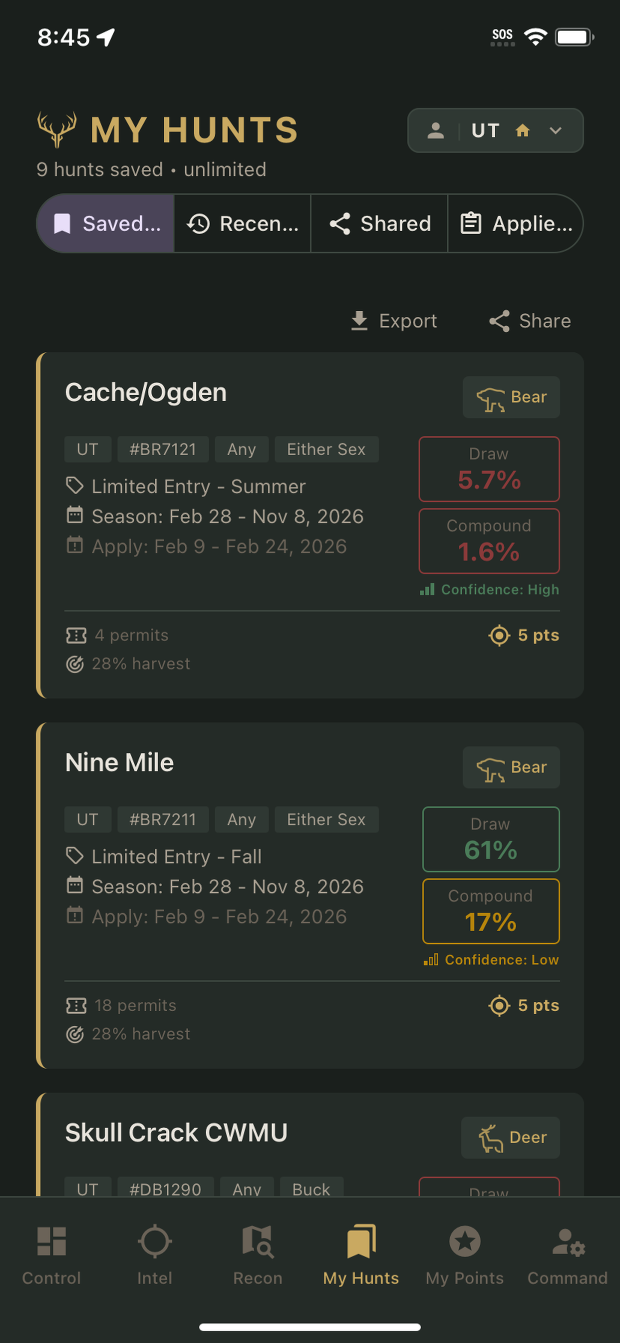 DrawMaster: Hunt Draw Odds screenshot 6