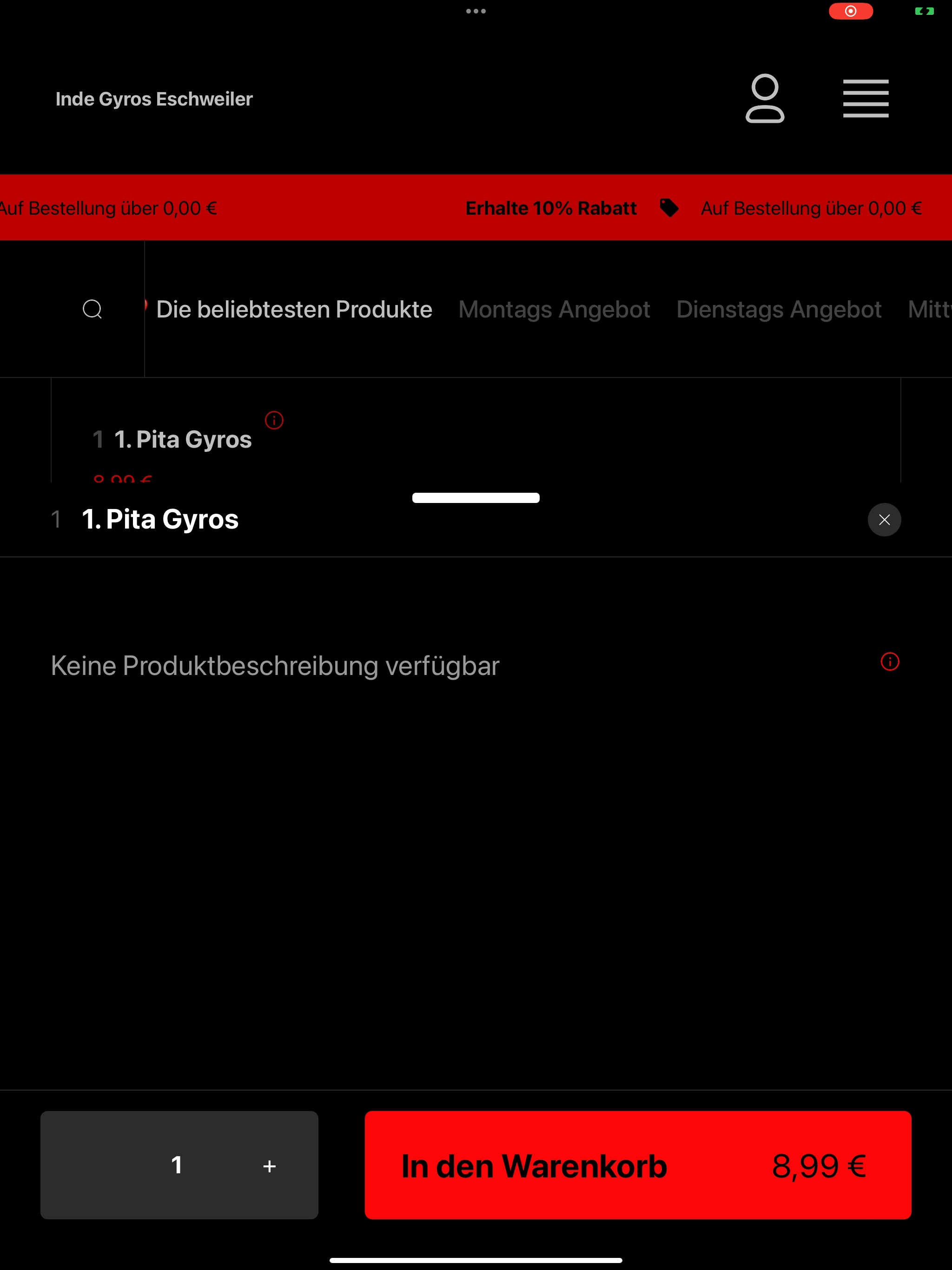 Inde Gyros Eschweiler screenshot 16