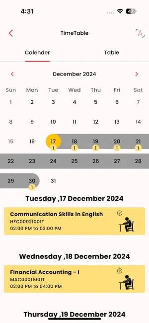 Bamu Student screenshot 4