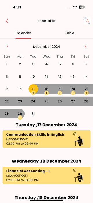 Bamu Student Screenshot 4 of 7