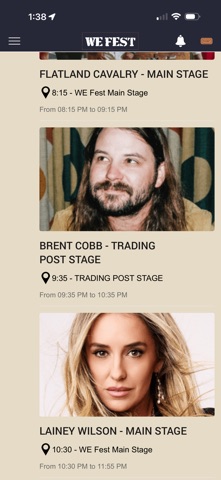 WE Fest Country Music Fest MN iPhone screenshot