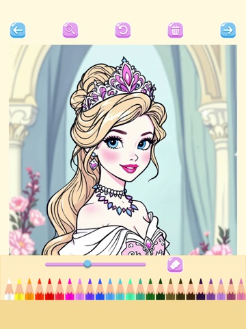 Fairy princess - coloring book iPad screenshot