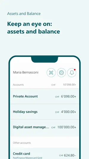 PostFinance App screenshot 2