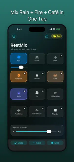 RestMix: Sleep Sound Mixer screenshot 1