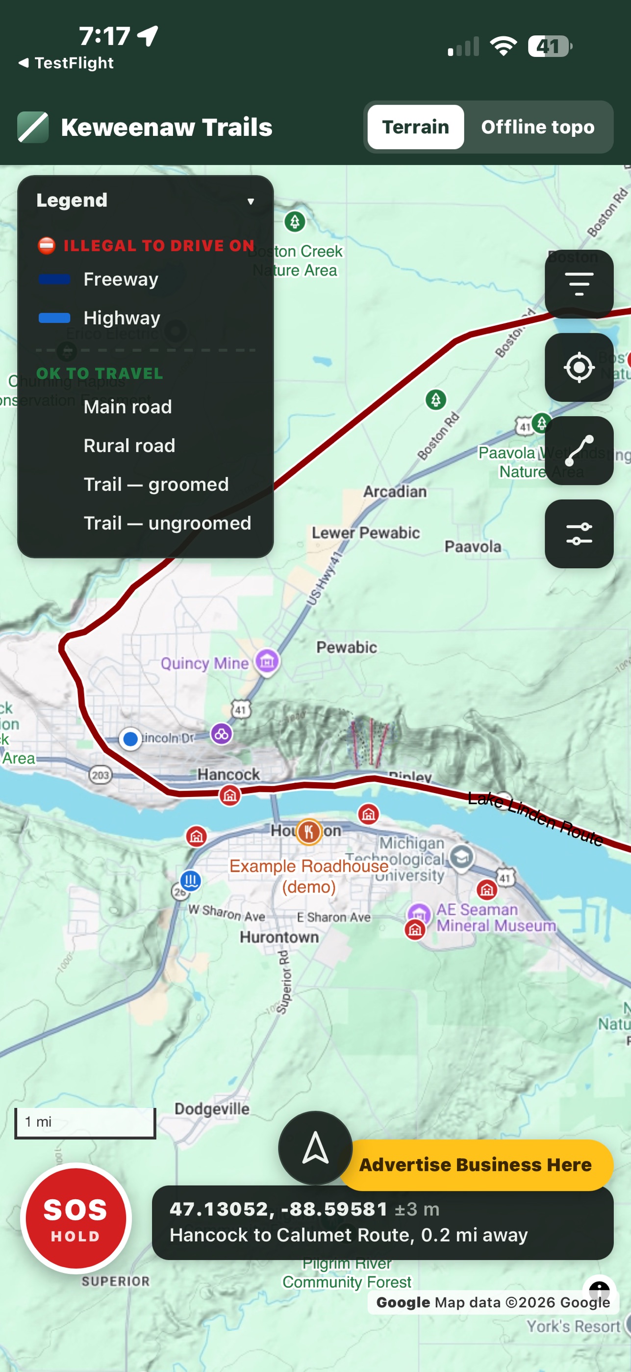 Screenshot 3 of Keweenaw Trails