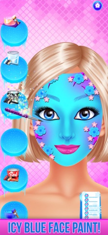 Ice Princess Face Paint Salon iPhone screenshot