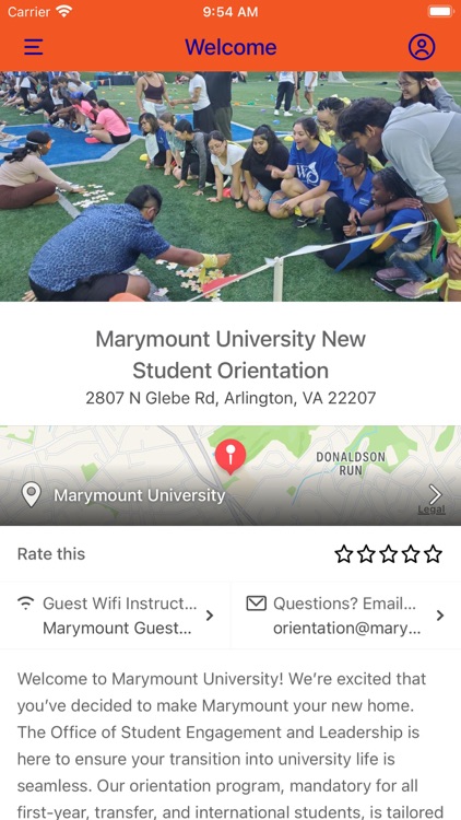 Marymount Orientation