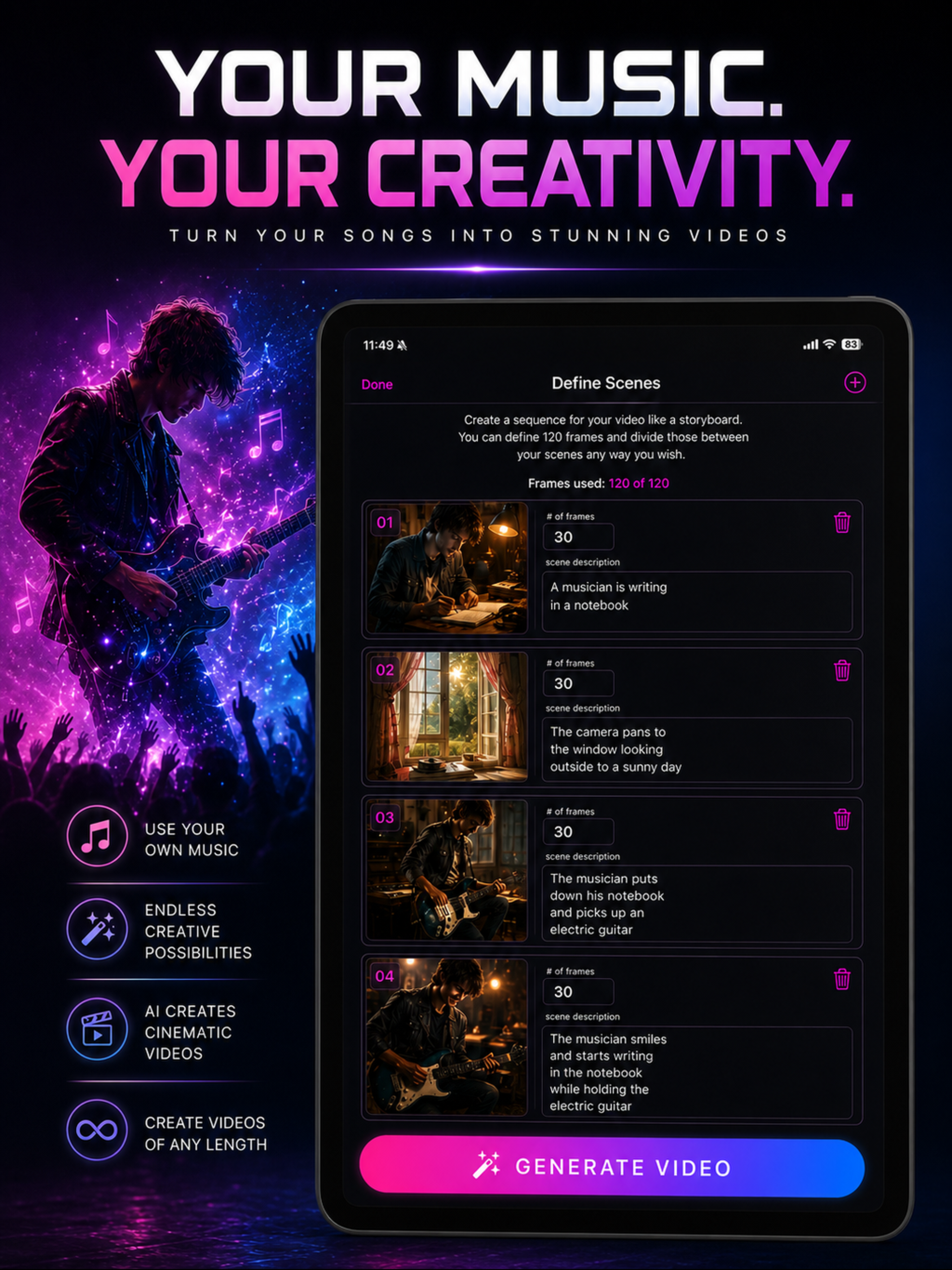 MAIVE: Music Video Maker, Song screenshot 8