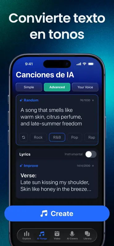 Shoom・Creador de música con IA screenshot 2 of 7