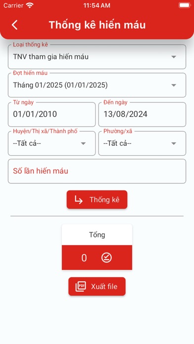 Hiến máu Bình Dương Screenshot