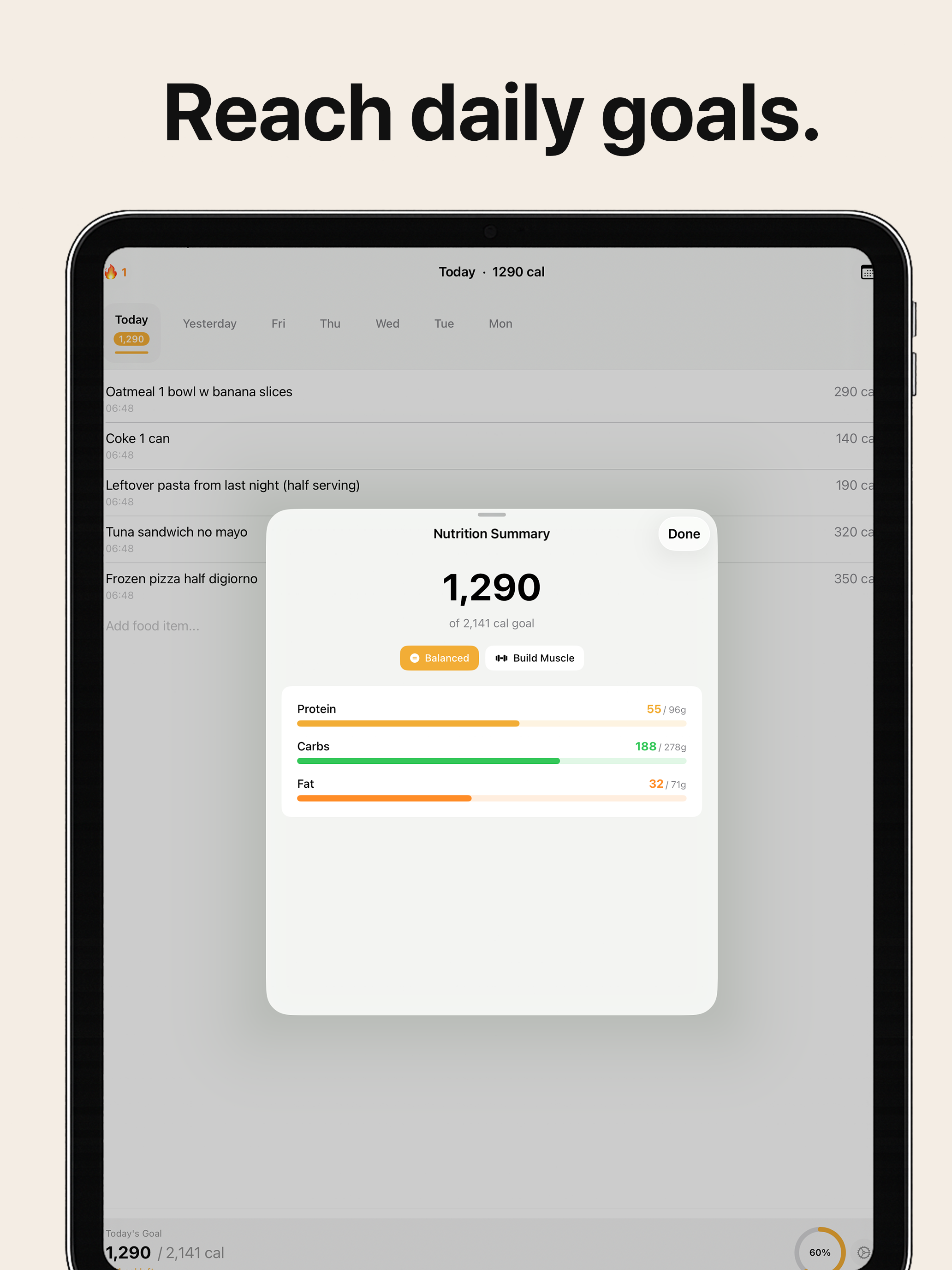 FoodNote: Calorie Tracker screenshot 8