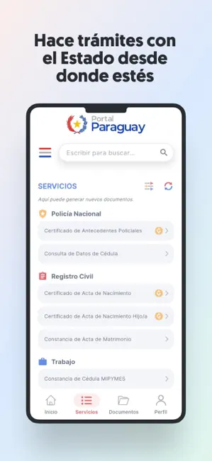 PortalParaguay iPhone screenshot 2
