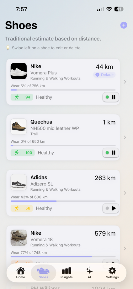 ShoeTrack 的 App Store 截图 2